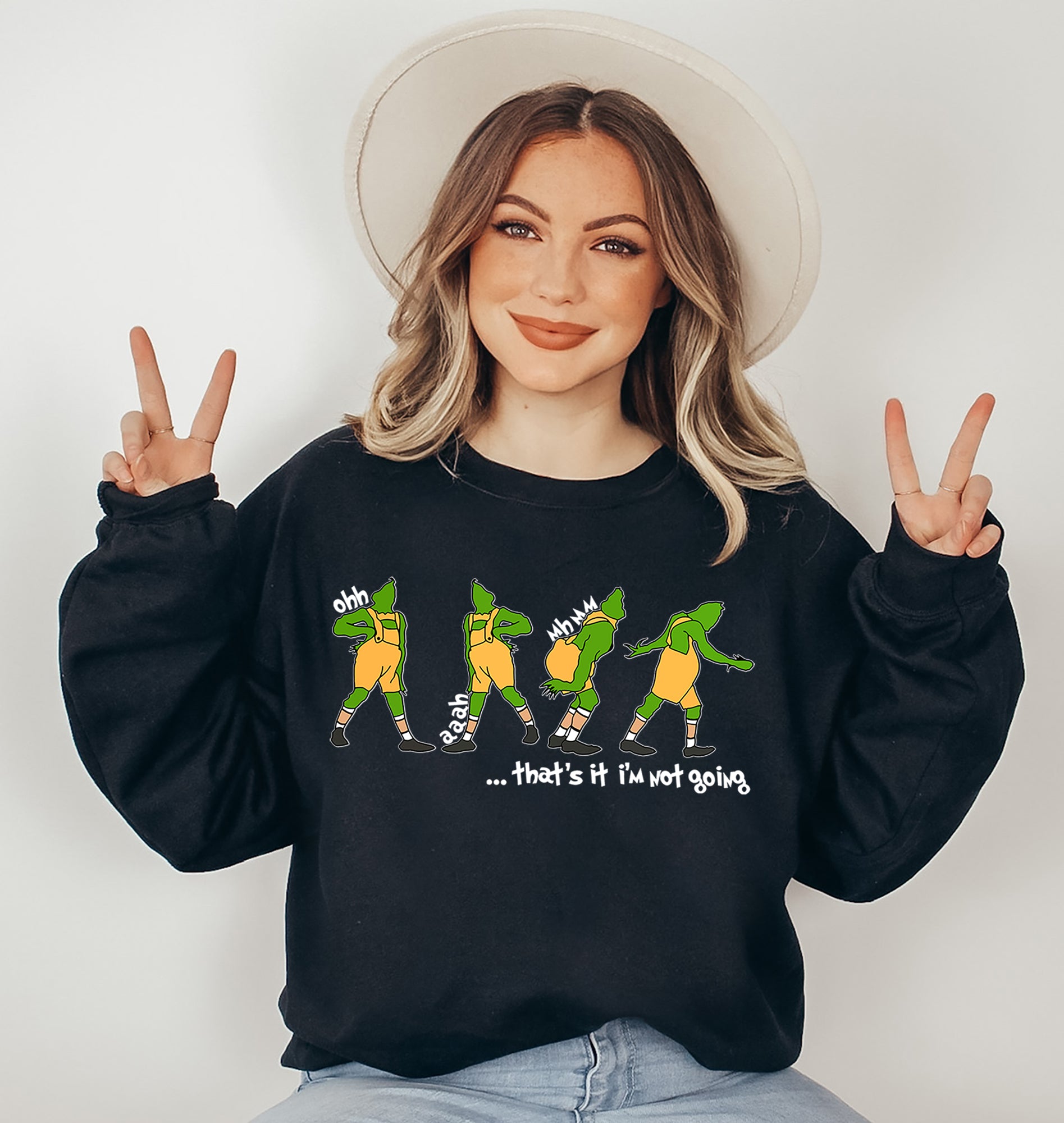 Grinch Sweatshirt shirt, That's It I'm Not Going Sweatshirt or shirt, Grinch Christmas Crewneck, Christmas Gift, Cute Xmas Tee , Green Sweat