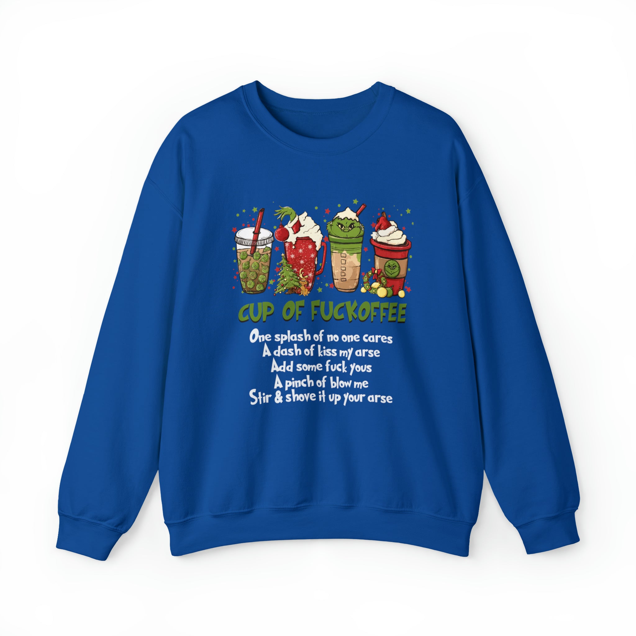 Cup of fuckoffee Grinch Sweatshirt shirt, Coffee Sweatshirt, Grinchmas Sweatshirts, Christmas Drinks Sweatshirt, Funny Christmas Sweatshirt hoodie or Comfort Color T-Shirt