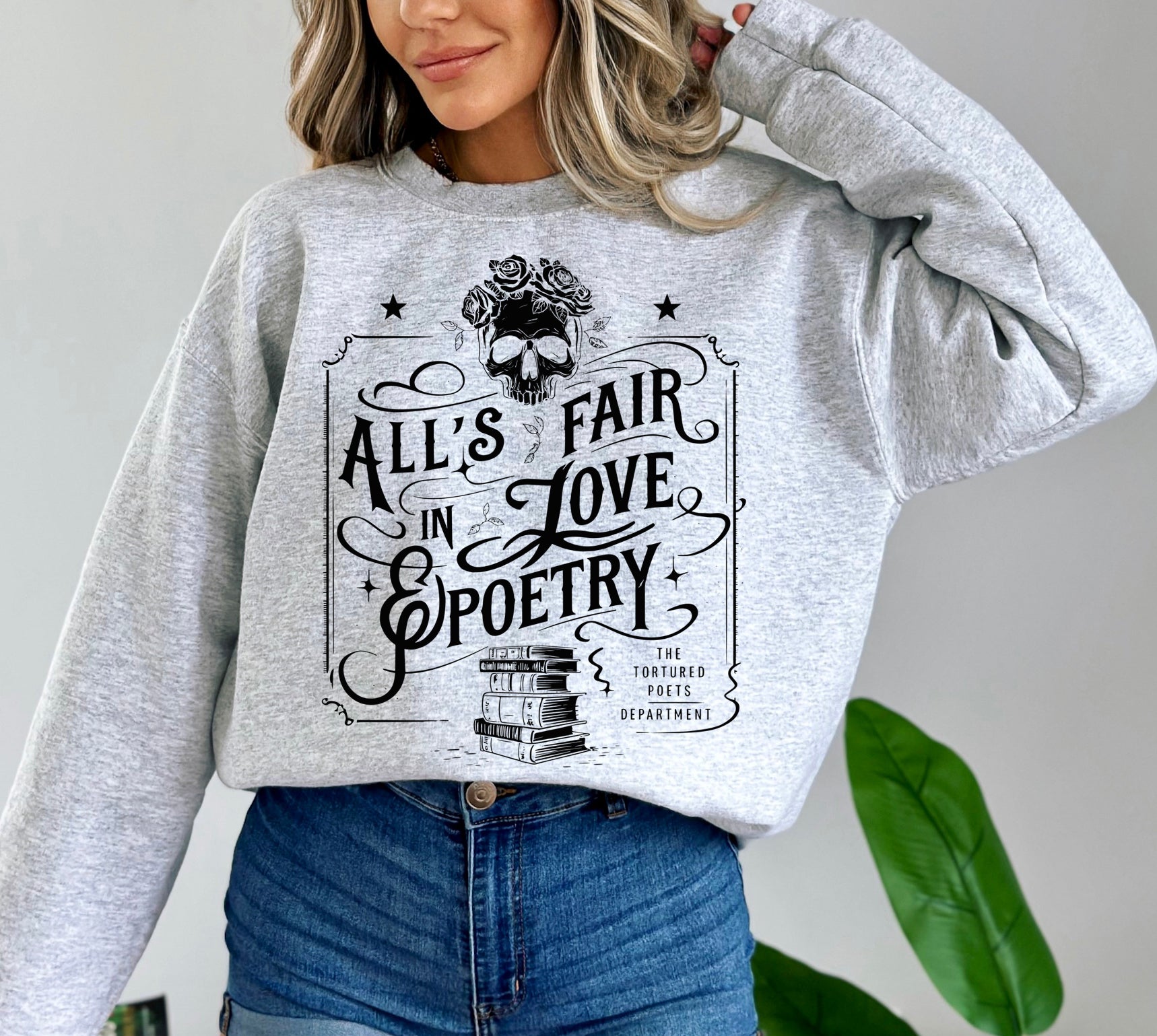 All's Fair In Love And Poetry The Tortured Poets Department New Album Unisex Oversized Tshirt Graphic Tee Swiftie Merch Eras Tour Shirt