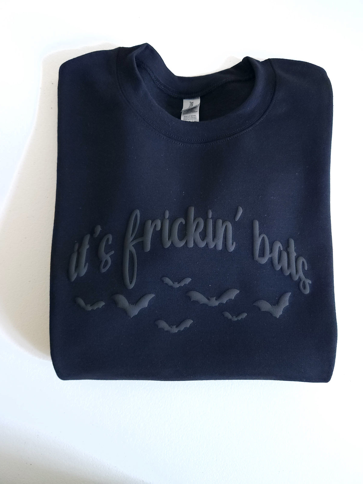 Halloween shirt Puff Sweatshirt It's Frickin' Bats Crewneck Sweatshirt Spooky Bat shirt Halloween sweatshirt