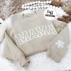 Puff Mama Sweatshirt, Embossed Mom Sweatshirt, Puff Print Mama Sweatshirt, Gift For New Mom, Mom Christmas Gift, Mother's Day Gift