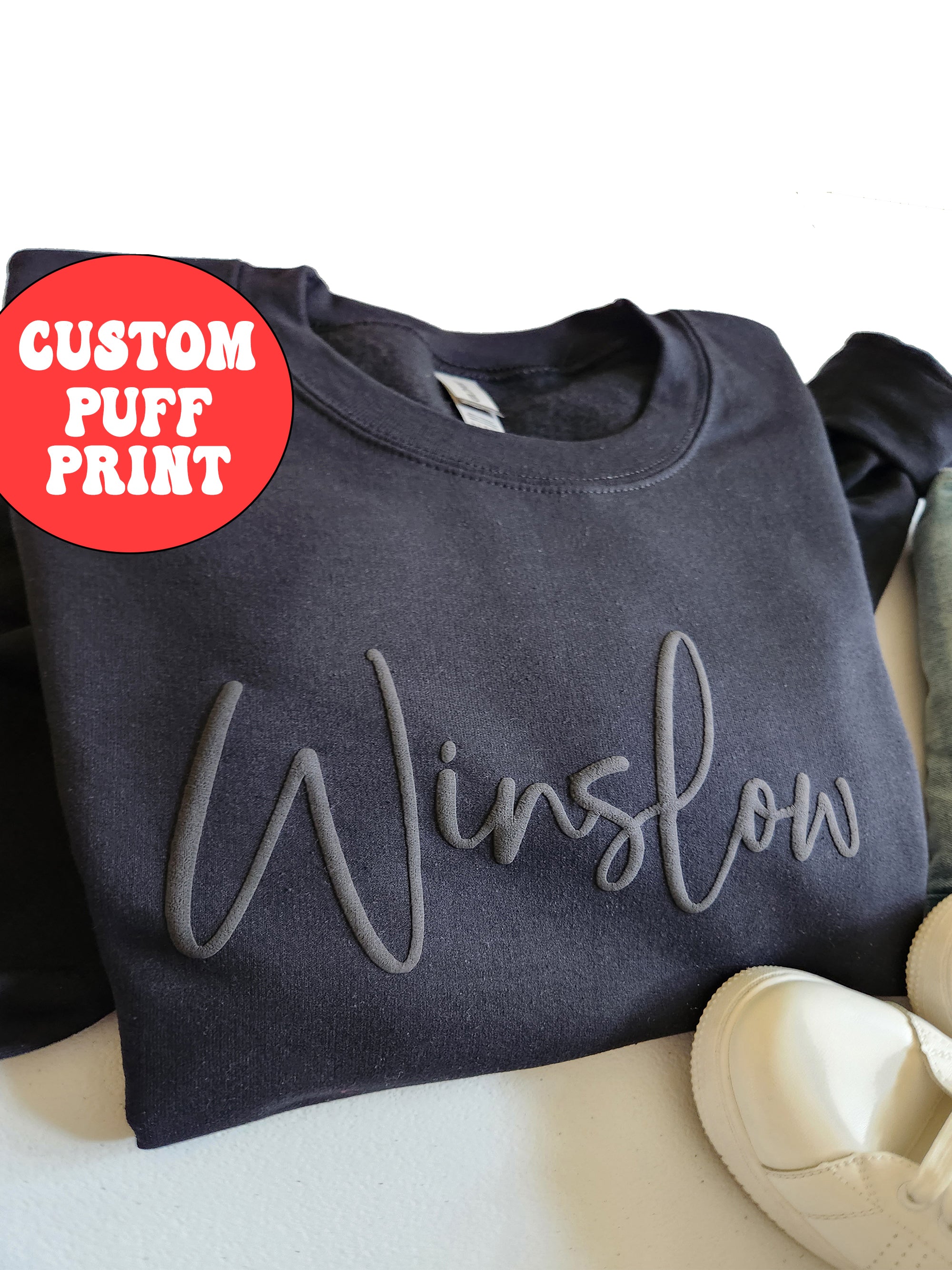 Custom shirt Puff Print, school Mascot Sweatshirt, personnalized School Spirit shirt, sport Team Sweatshirt, Custom Christmas gift