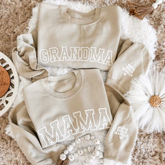 Mama Sweatshirt, Embossed Mom Sweatshirt, Puff Print Mama Sweatshirt, Gift For New Mom, Mom Christmas Gift, Mother's Day Gift