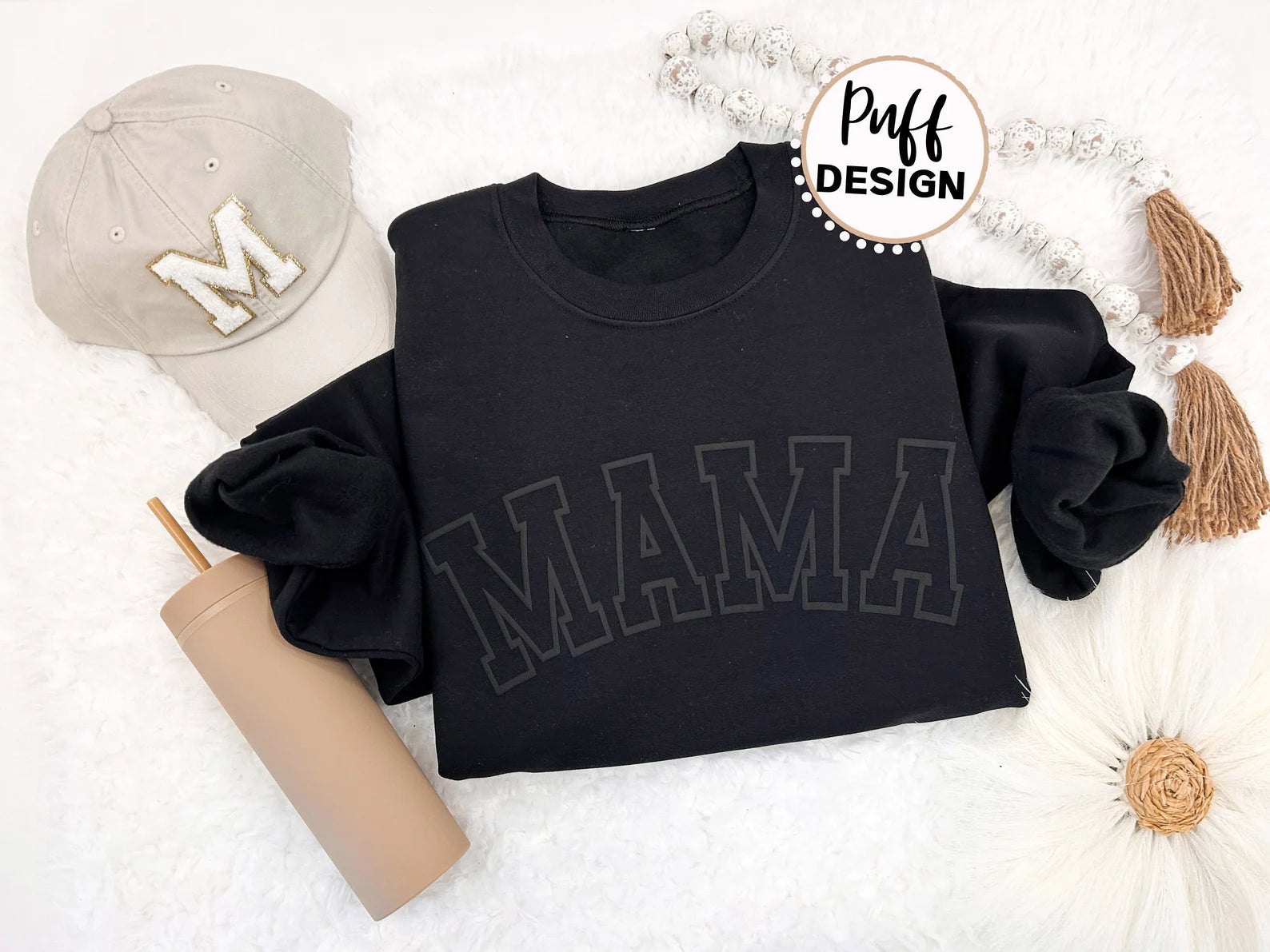 Mama Sweatshirt, Embossed Mom Sweatshirt, Puff Print Mama Sweatshirt, Gift For New Mom, Mom Christmas Gift, Mother's Day Gift