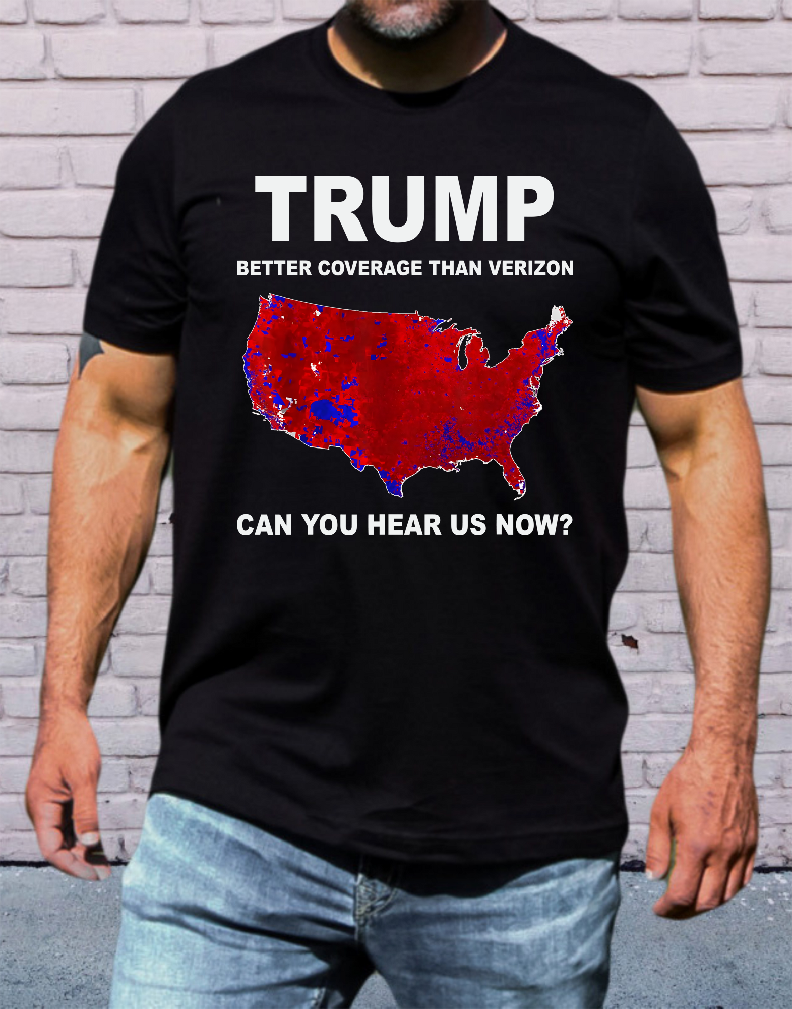 Trump Better Coverage Than Verizon Shirt, Trump Can You Hear Us Now Shirt, Trendy Trump Shirt, Trump Won Shirt, Trump 47 Shirt, President 47