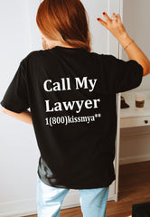 call My Lawyer Puff print y2k shirt Trendy Hoodies, Casual Oversized Long Sleeve Hooded Top for Fall & Winter, Women's Clothes for Daily Outdoor Sports, Comfy School Outfits for 2023 Fall, Summer Spring outwear