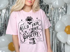 All's Fair In Love And Poetry The Tortured Poets Department New Album Unisex Oversized Tshirt Graphic Tee Swiftie Merch Eras Tour Shirt