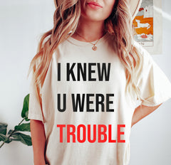 I knew u were Trouble shirt The Musical Shirt, , Eras Tour Paris, TTPD Setlist Tee, Viral Exclusive taylor shirt (Copy)