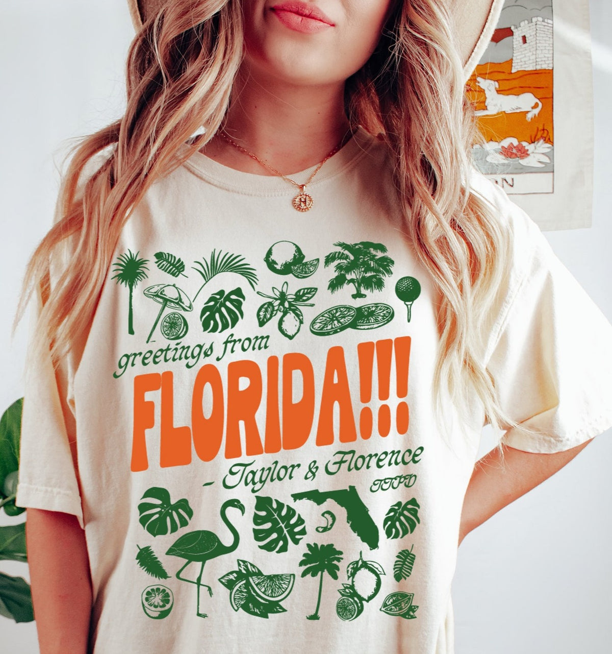 Tortured Poets T-Shirt, Taylor Florence Tropical Aesthetic Swiftie Gift, Swift Version Taylor's TTPD Tee, Swiftie Gift, Florida Tee