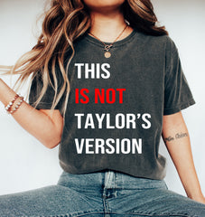 This is Not Taylor's Version Shirt  RED Paris Era Tour Shirt EXCLUSIVE