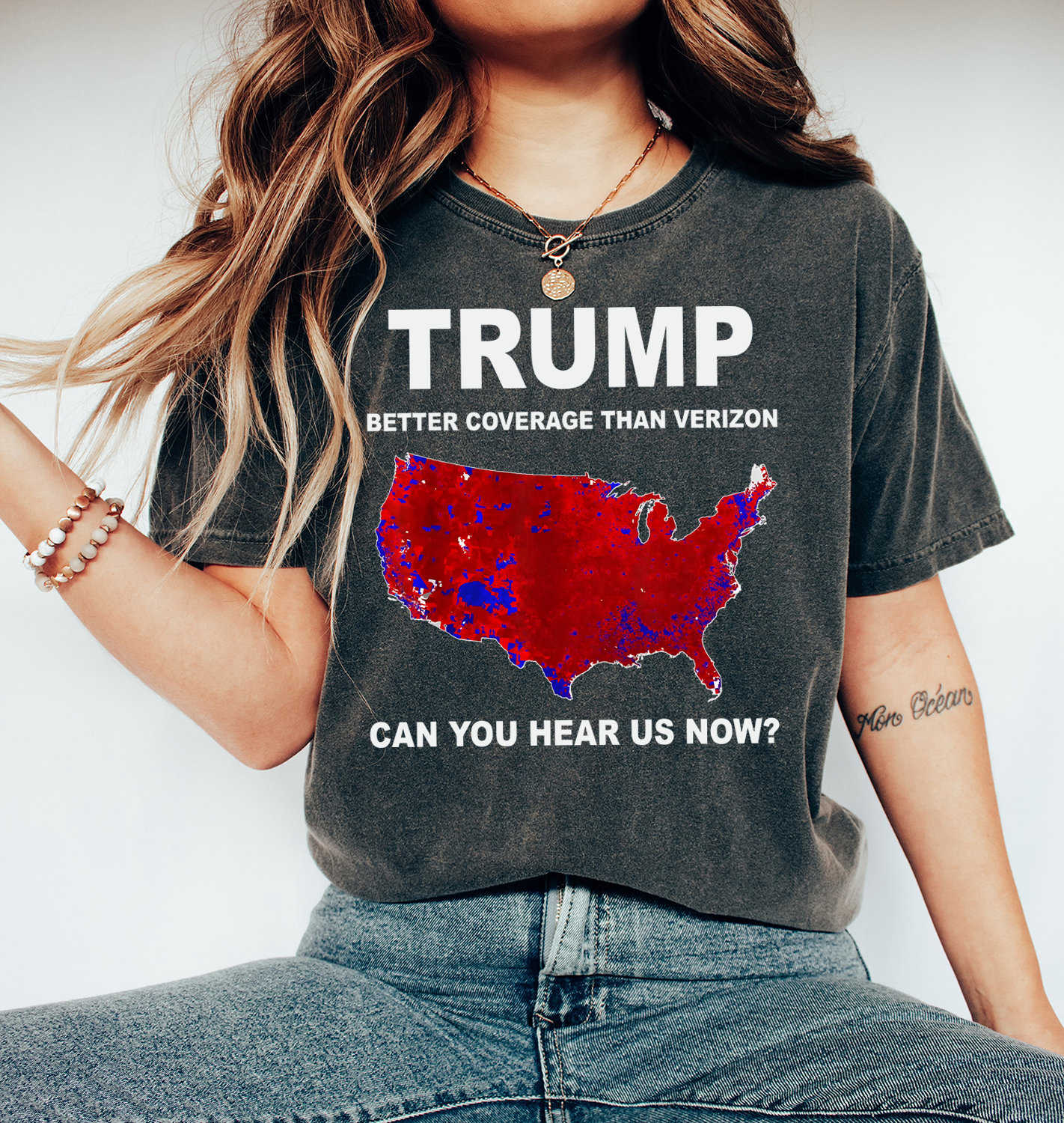 Trump Better Coverage Than Verizon Shirt, Trump Can You Hear Us Now Shirt, Trendy Trump Shirt, Trump Won Shirt, Trump 47 Shirt, President 47