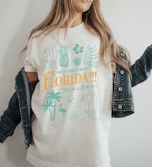 florida!!! Tortured Poets T-Shirt | Taylor Florence Tropical Aesthetic Swiftie Gift | Swift Version Taylor's TTPD Tee