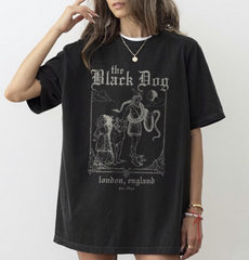 TTPD The Black Dog shirt London, England,  Graphic Shirt, Taylor Swift album Lyrics, Vintage, Unisex Tee, Academia, Tortured Poets, London, England