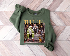 Thug Life Christmas Shirt, Christmas sweatshirt, Christmas movie sweater, holiday crewneck Christmas friends shirt, Xmas gifts For women